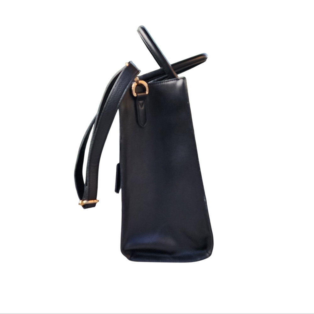Lovevook Colorblock Vegan Leather Laptop Briefcase Tote Bag - Picture 13 of 15